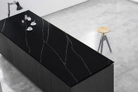 Black Quartz Vanity Top ตัวอย่าง Arctic White สี Undermount Sinks