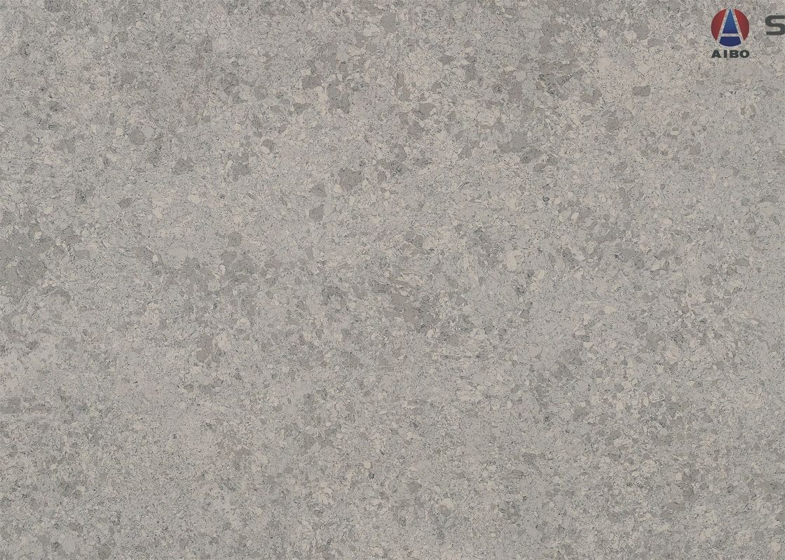 Solid Grey 3000 * 1600 Calacatta Quartz Stone Countertops วัสดุก่อสร้าง