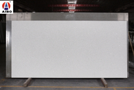 แผ่นควอตซ์ประดิษฐ์กระจกสีขาวขนาด 3200 * 1800 มม. สำหรับโต๊ะเครื่องแป้งบนม้านั่ง