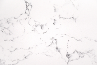 Carrara White เคาน์เตอร์ครัวสีเทาประดิษฐ์ควอตซ์เทียมสูง