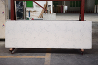 Carrara White เคาน์เตอร์ครัวสีเทาประดิษฐ์ควอตซ์เทียมสูง