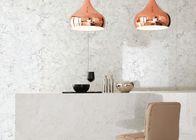 Home Decor คลาสสิกเทียม 12MM Carrara White Quartz Countertop