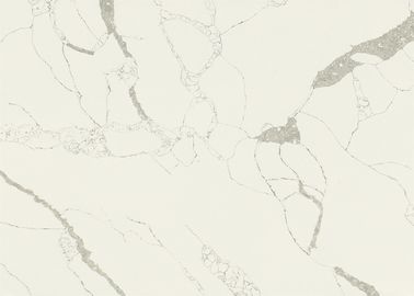 Calacatta White Quartz Stone Solid Surface ความหนา 25mm เคาน์เตอร์ครัว