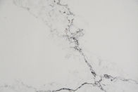 หินควอตซ์ Carrara สีขาวขัดเงา 15 มม. พร้อมเคาน์เตอร์ครัว