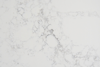 White Carrara เคาน์เตอร์ครัวหินควอตซ์ประดิษฐ์พร้อม Antifouling